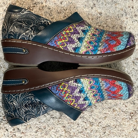 L’Artiste Spring Step Tapestry Clogs Size 40 - Picture 7 of 10